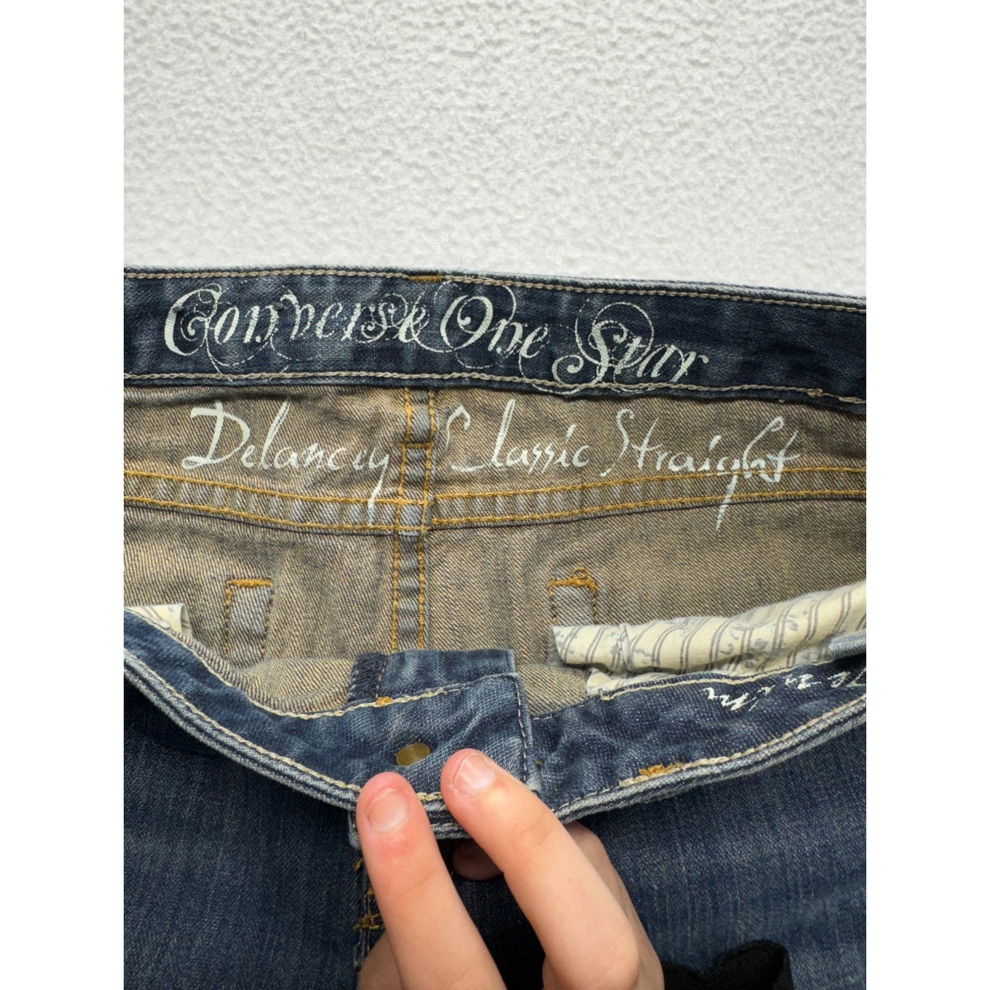 y2k Converse One Star Delancey Classic Straight Jeans Size 30 #7931