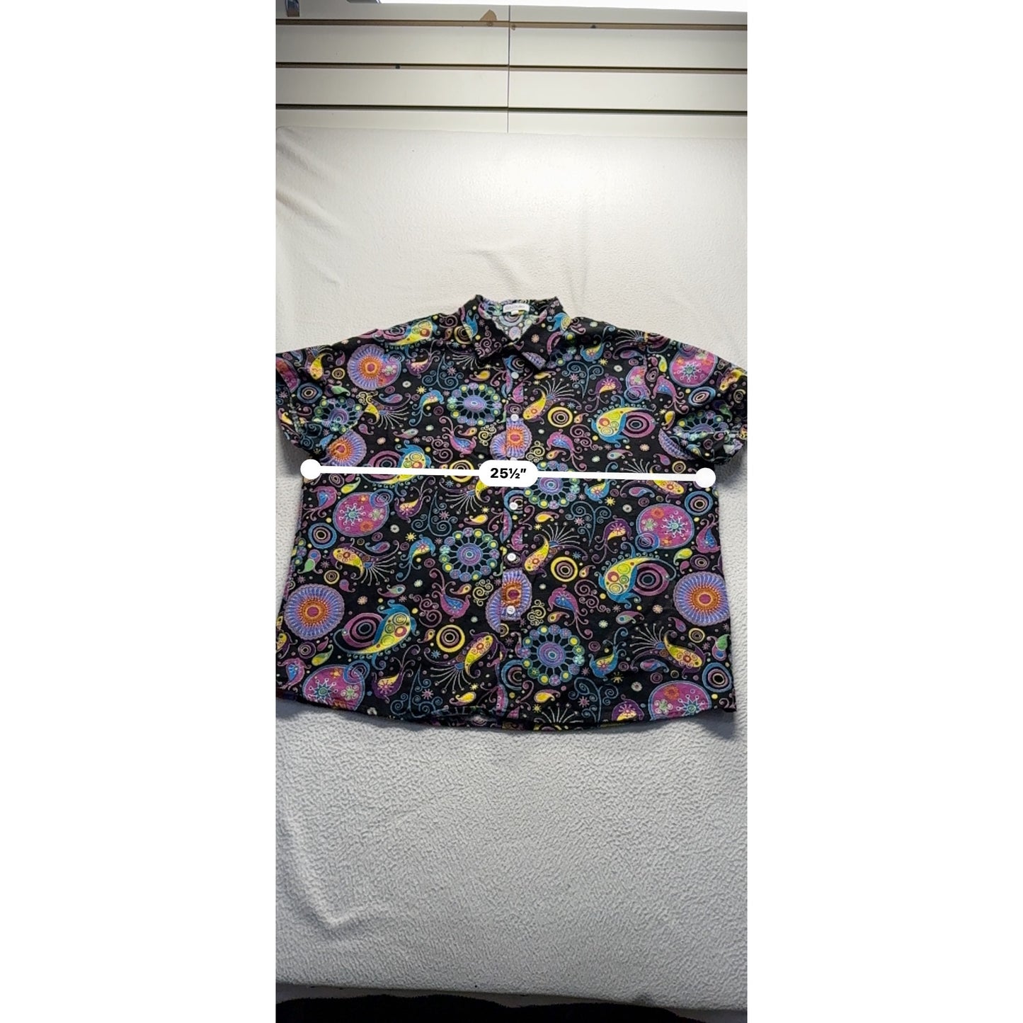 QZH.DUAO Mens 2XL Short Sleeve Button-Up Shirt Cotton Linen Blend #7752