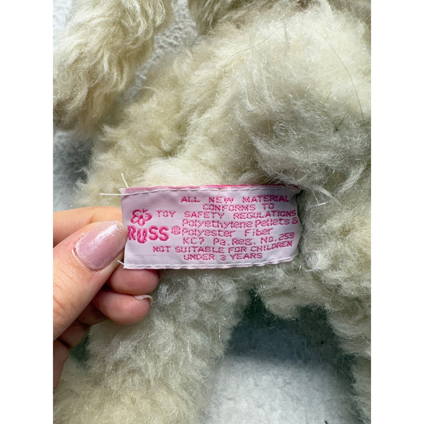 Vintage Patches Plush Bunny by Russ #7648