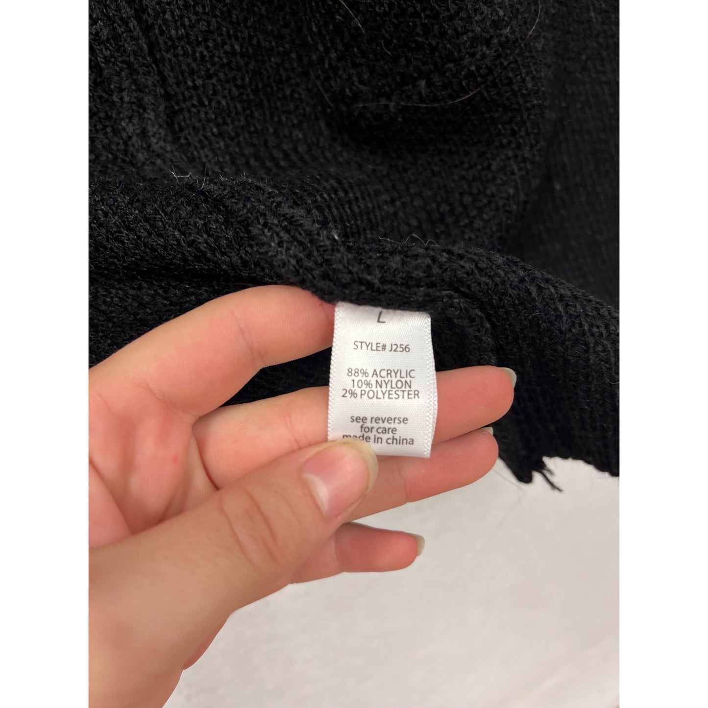 Womens Black Longline Double-Breasted Knit Cardigan #8970