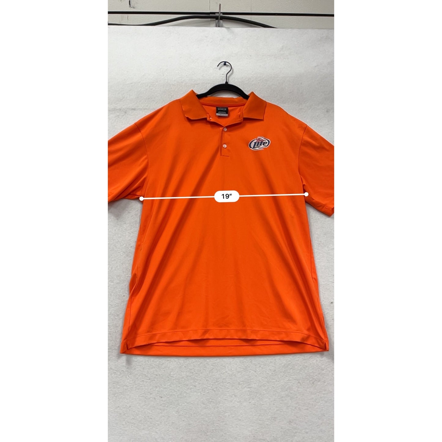 Nike Golf Dri-Fit Miller Lite Logo Polo Shirt XL #426A