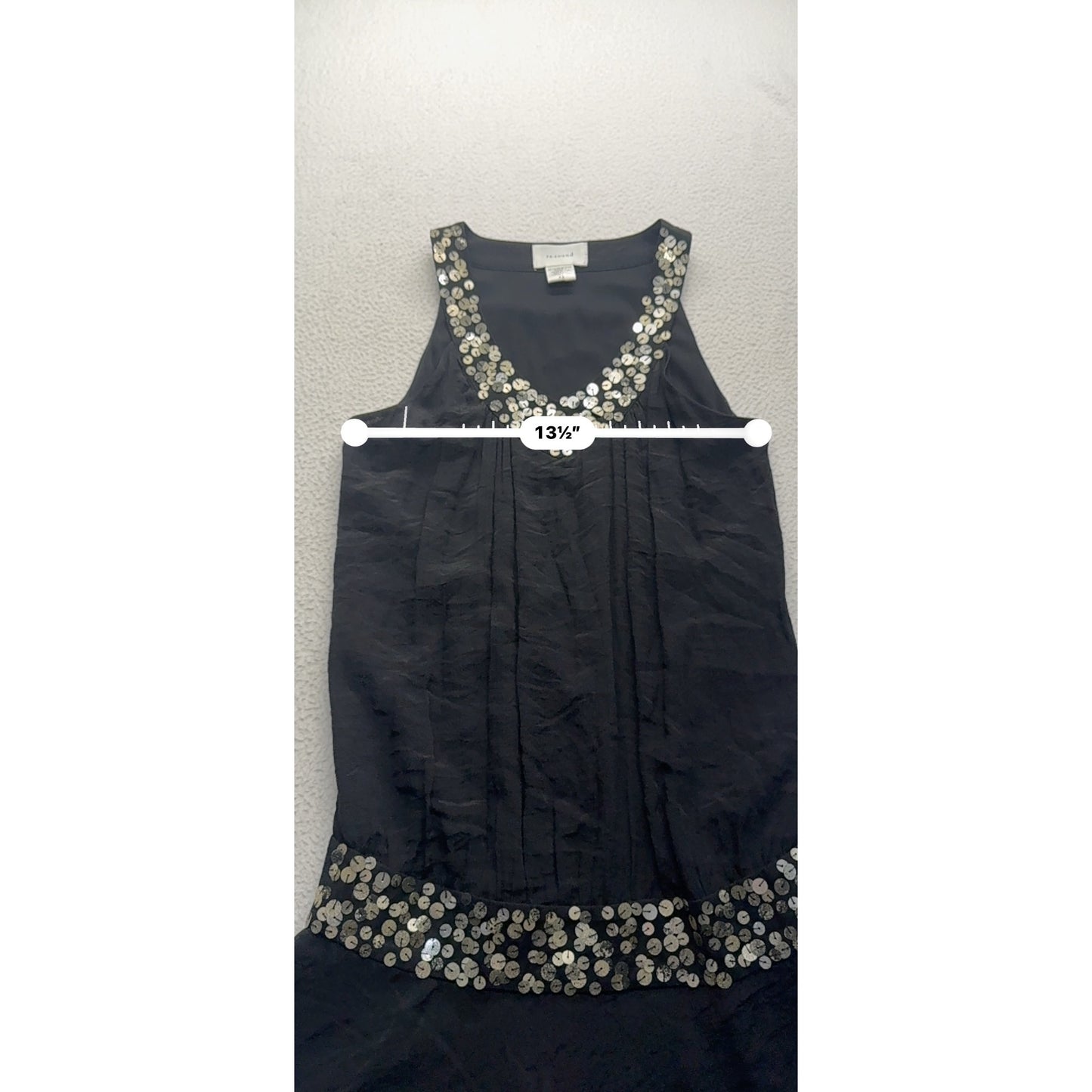 Black Beaded Dress By Re:Sound XS #9149