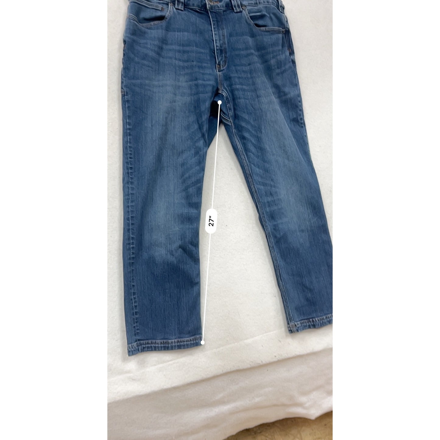 Mens Duluth Trading Co. Relaxed Fit Blue Denim Jeans 38x30 #8890