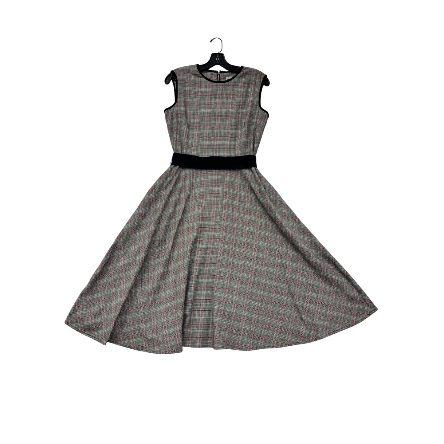 Danny & Nicole Plaid Fit & Flare Dress Size 8 Sleeveless #8364