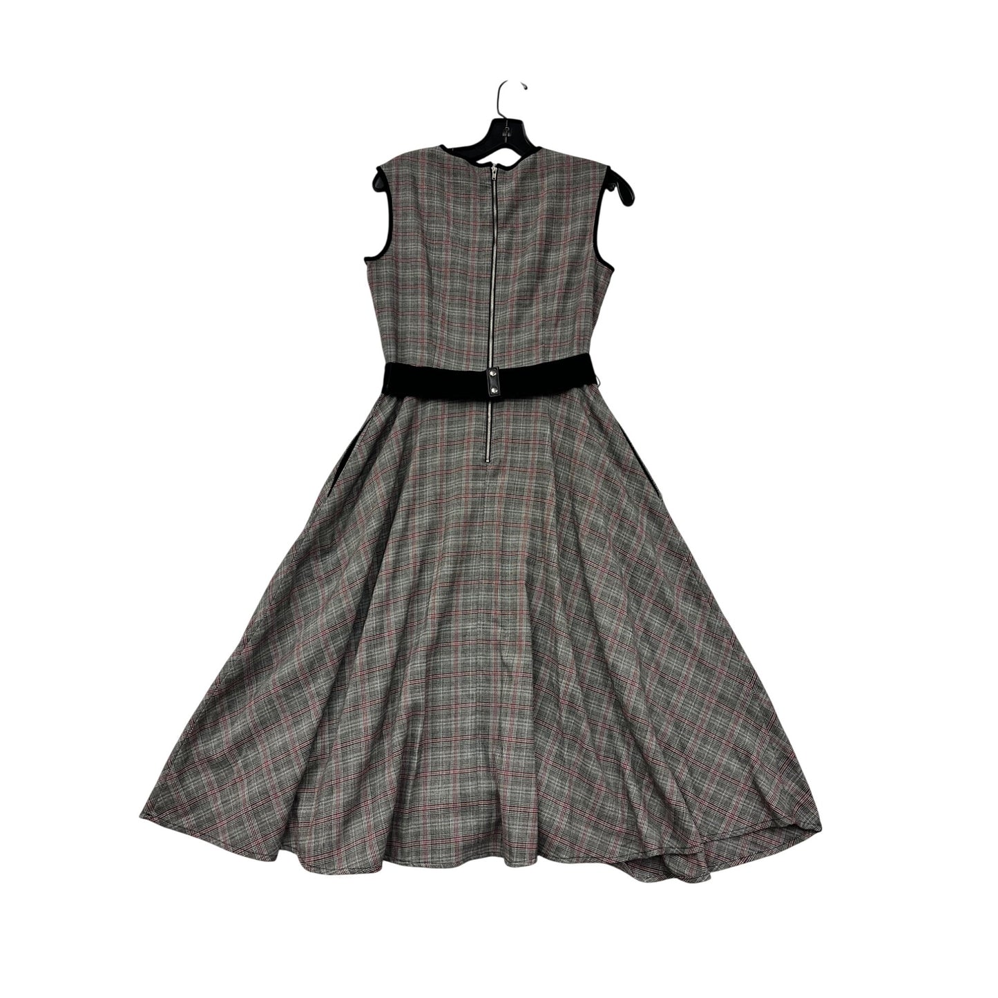 Danny & Nicole Plaid Fit & Flare Dress Size 8 Sleeveless #8364
