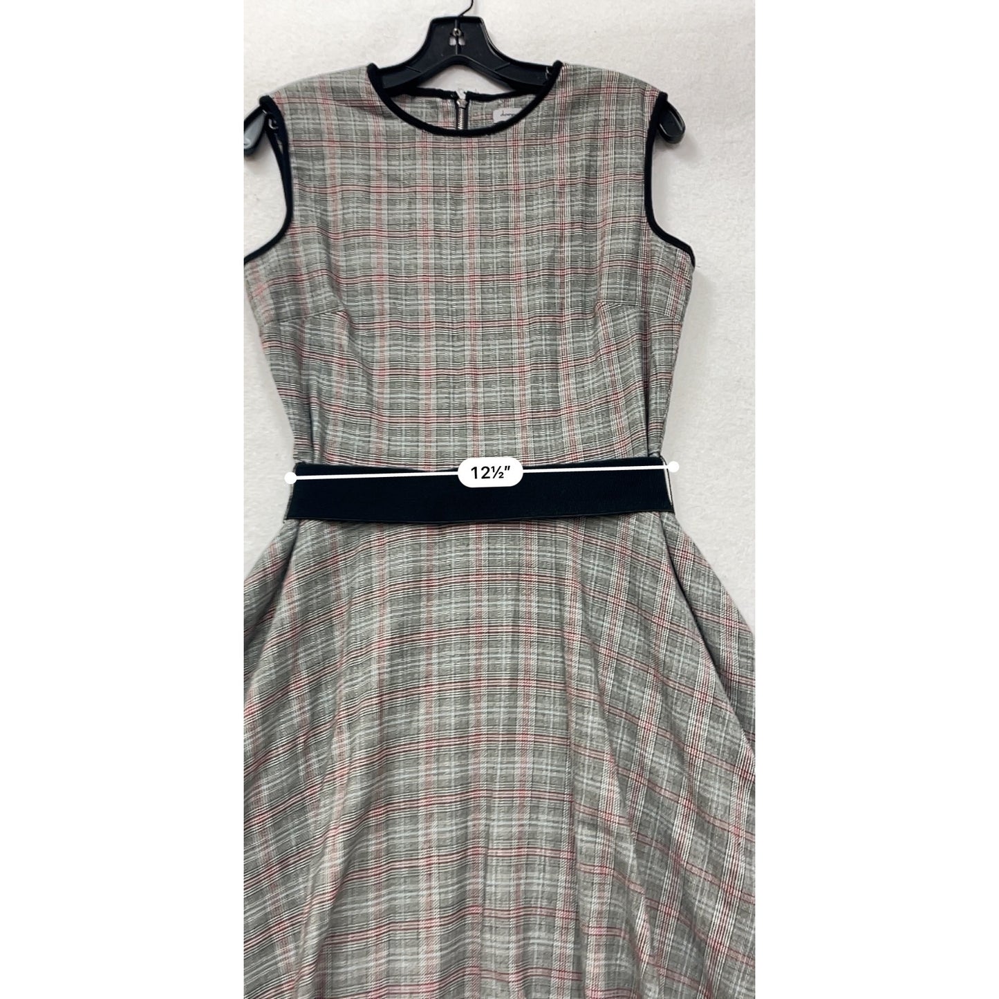 Danny & Nicole Plaid Fit & Flare Dress Size 8 Sleeveless #8364