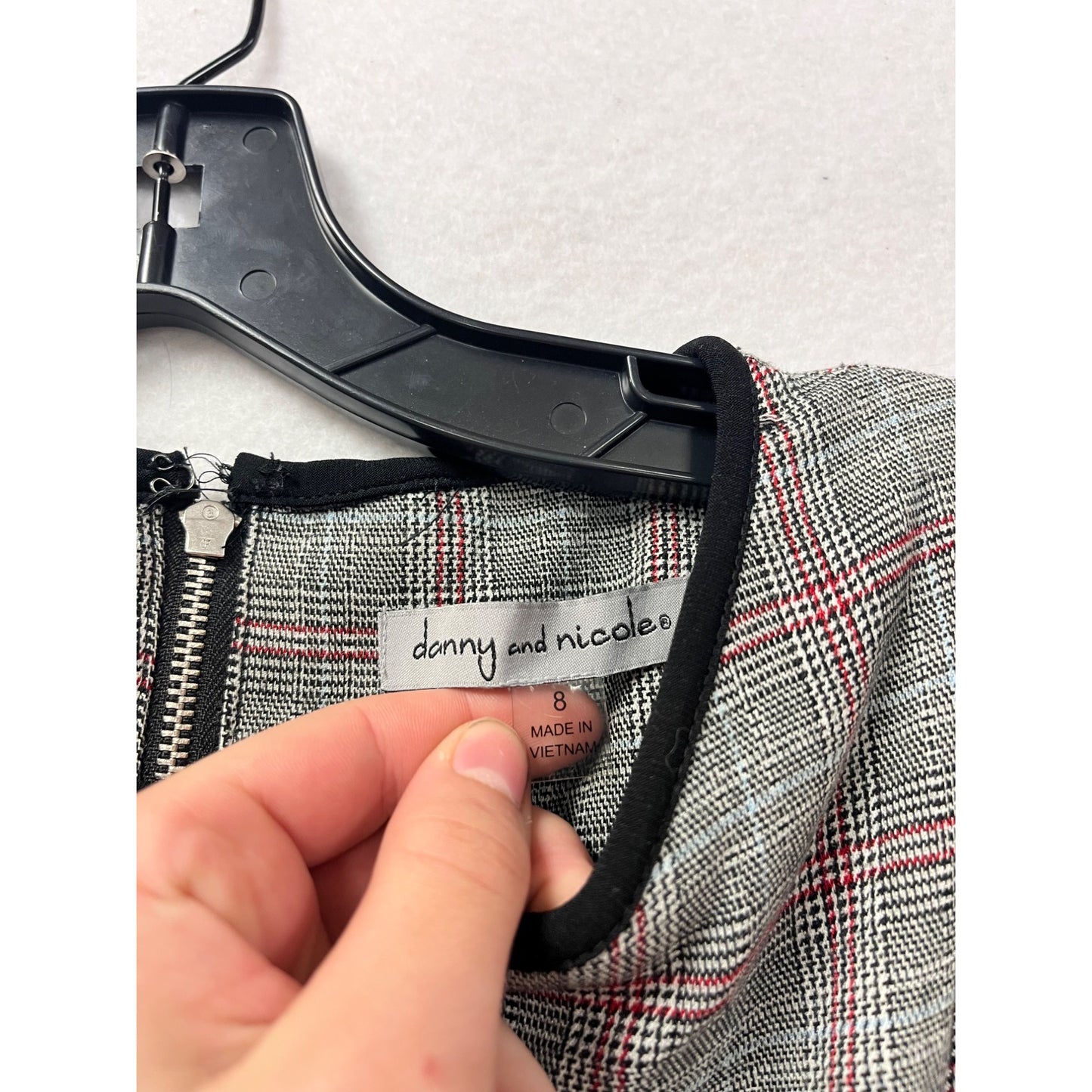Danny & Nicole Plaid Fit & Flare Dress Size 8 Sleeveless #8364