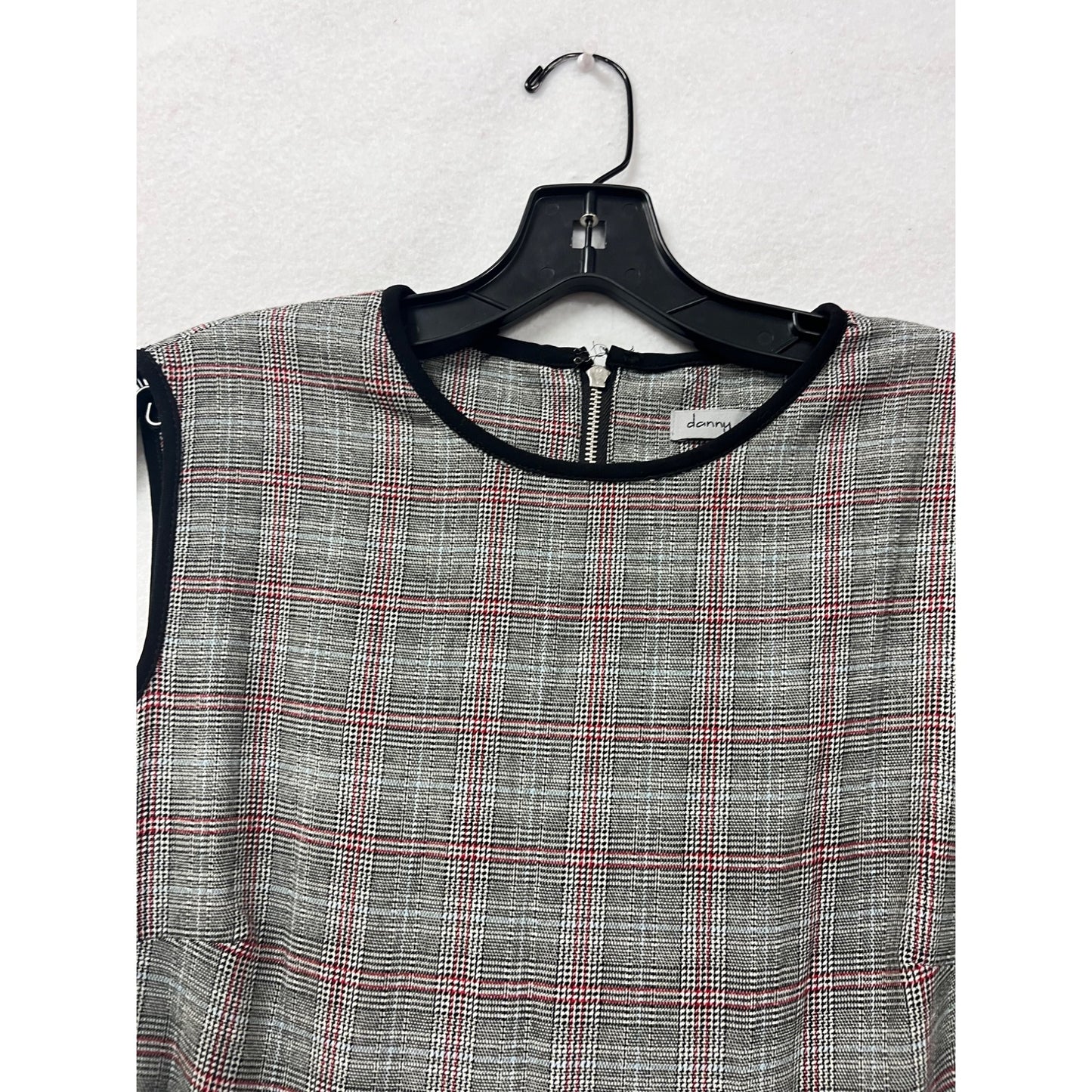 Danny & Nicole Plaid Fit & Flare Dress Size 8 Sleeveless #8364