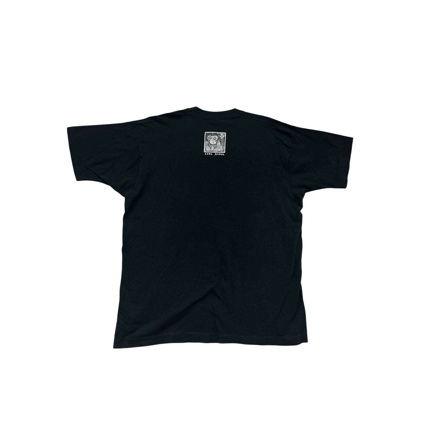 Vintage XL Black "Wake Up And Smell The Coffee" Graphic Tee #8422