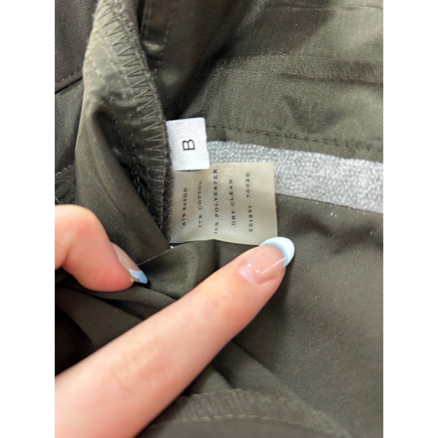 Ann Taylor Womens Wide-Leg Olive Green Dress Pants #6363