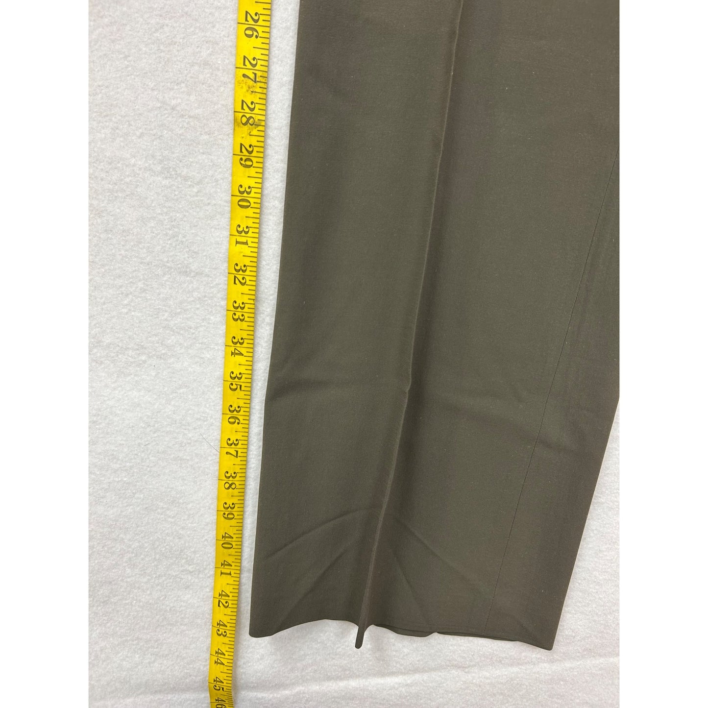 Ann Taylor Womens Wide-Leg Olive Green Dress Pants #6363