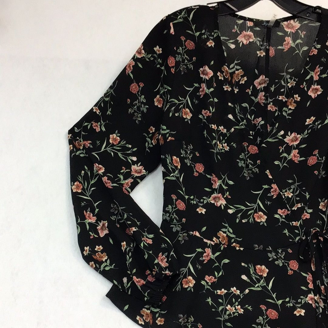 Women’s Floral Tie Blouse