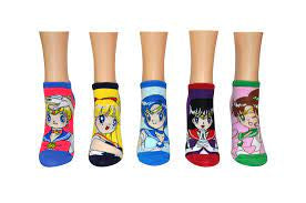 5 Pack sailor moon socks