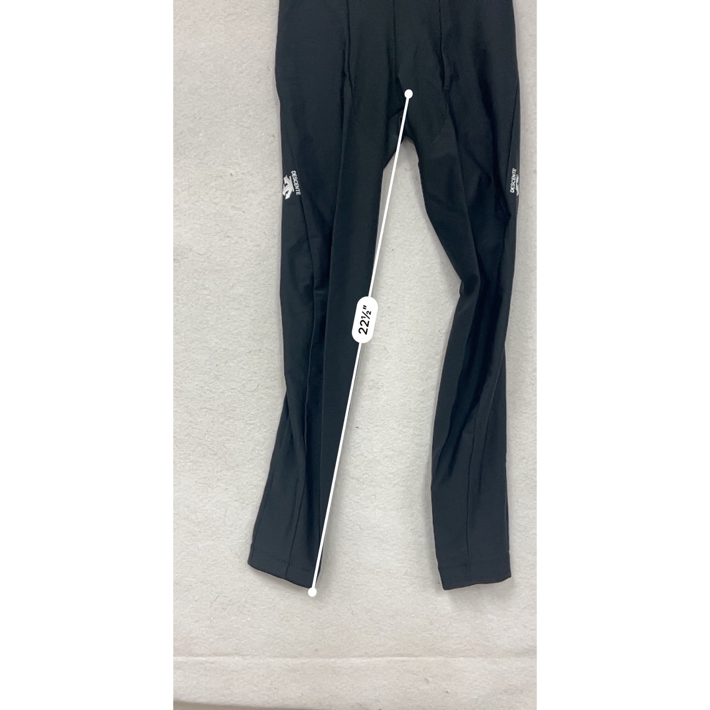 Womens Descente Black Athletic Leggings Large #8129
