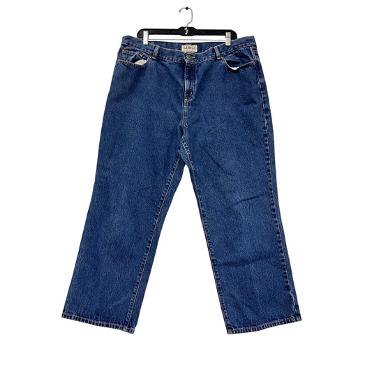 L.L. Bean Straight Fit Blue Jeans Size 20 #462A
