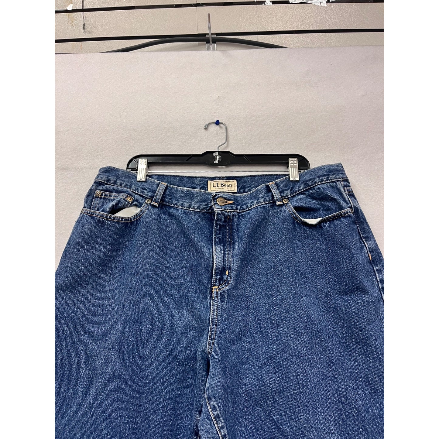 L.L. Bean Straight Fit Blue Jeans Size 20 #462A