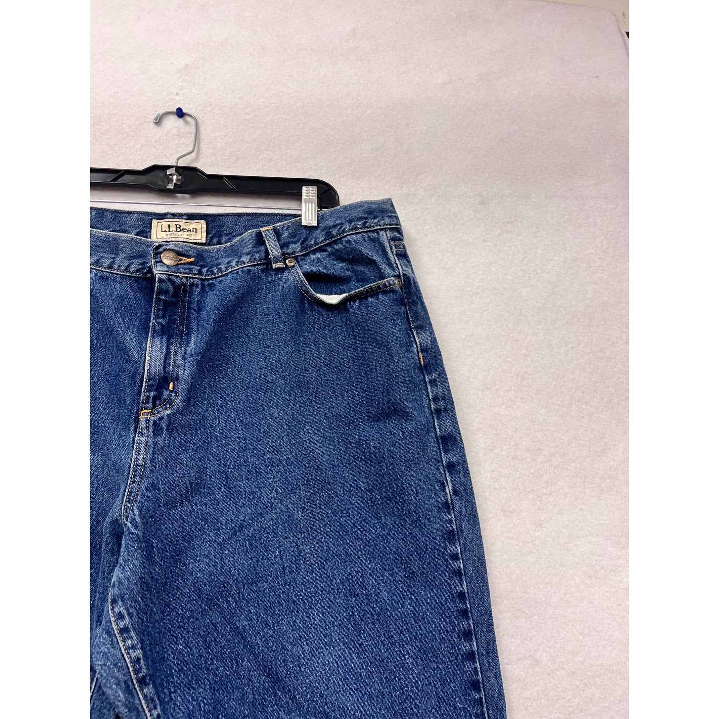 L.L. Bean Straight Fit Blue Jeans Size 20 #462A