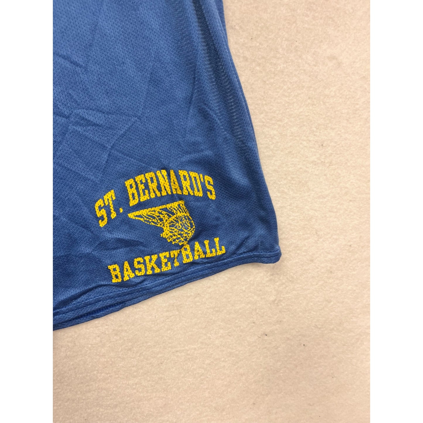 Vintage St. Bernards Basketball Blue Shorts Large By Dodger #241A