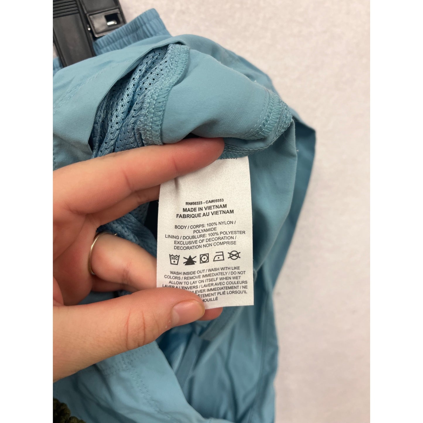 Nike ACG Womens Light Blue Nylon Shorts M #6619