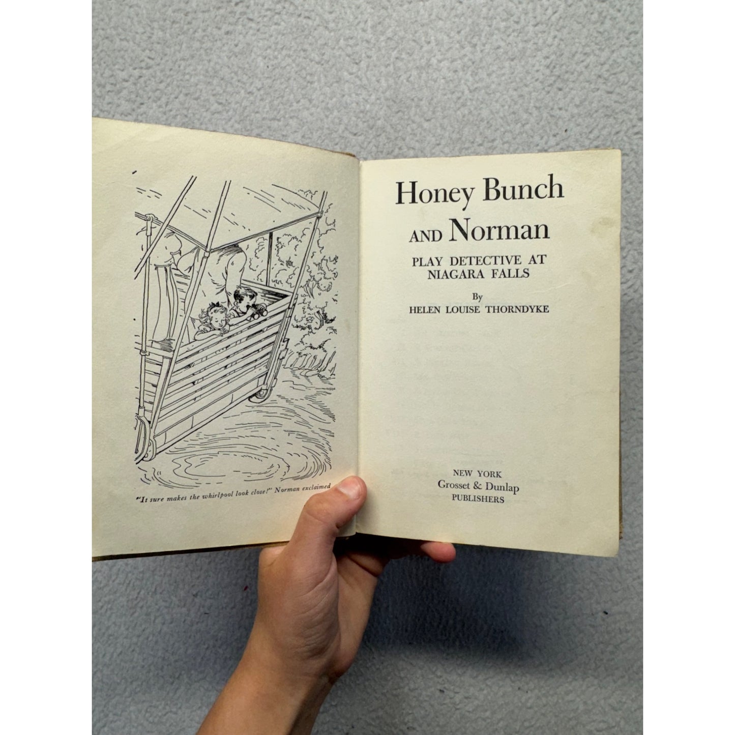 Honey Bunch And Norman Play Detective At Niagara Falls Hardcover 1950s #9878