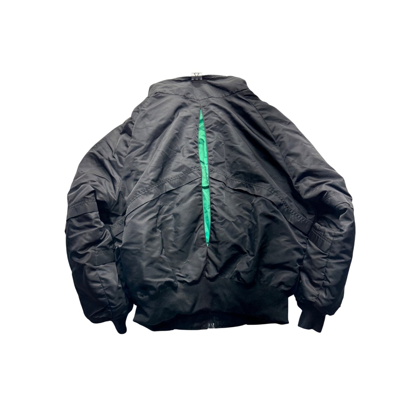 Arctic Cat Arcticwear Black Bomber Jacket Nylon Insulated L #9460