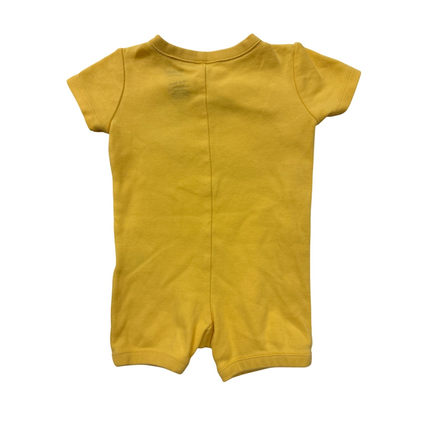 Gymboree Baby Yellow Romper Caterpillar Design Snap Closure 100% Cotton Short Sleeve 3-6month #6975