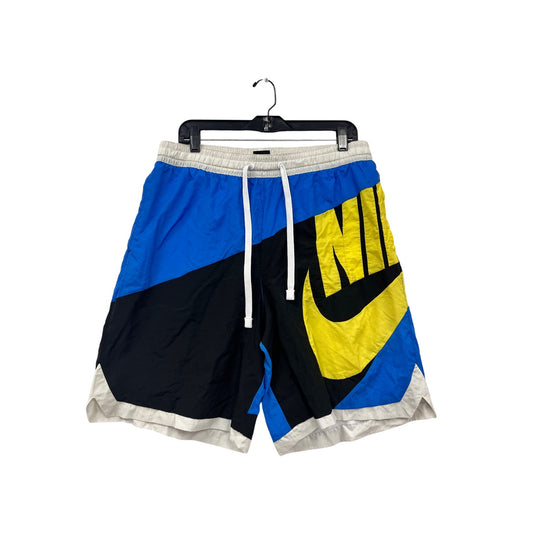 Nike Mens XL Swim Shorts Blue/Yellow/Black Colorblock #38A