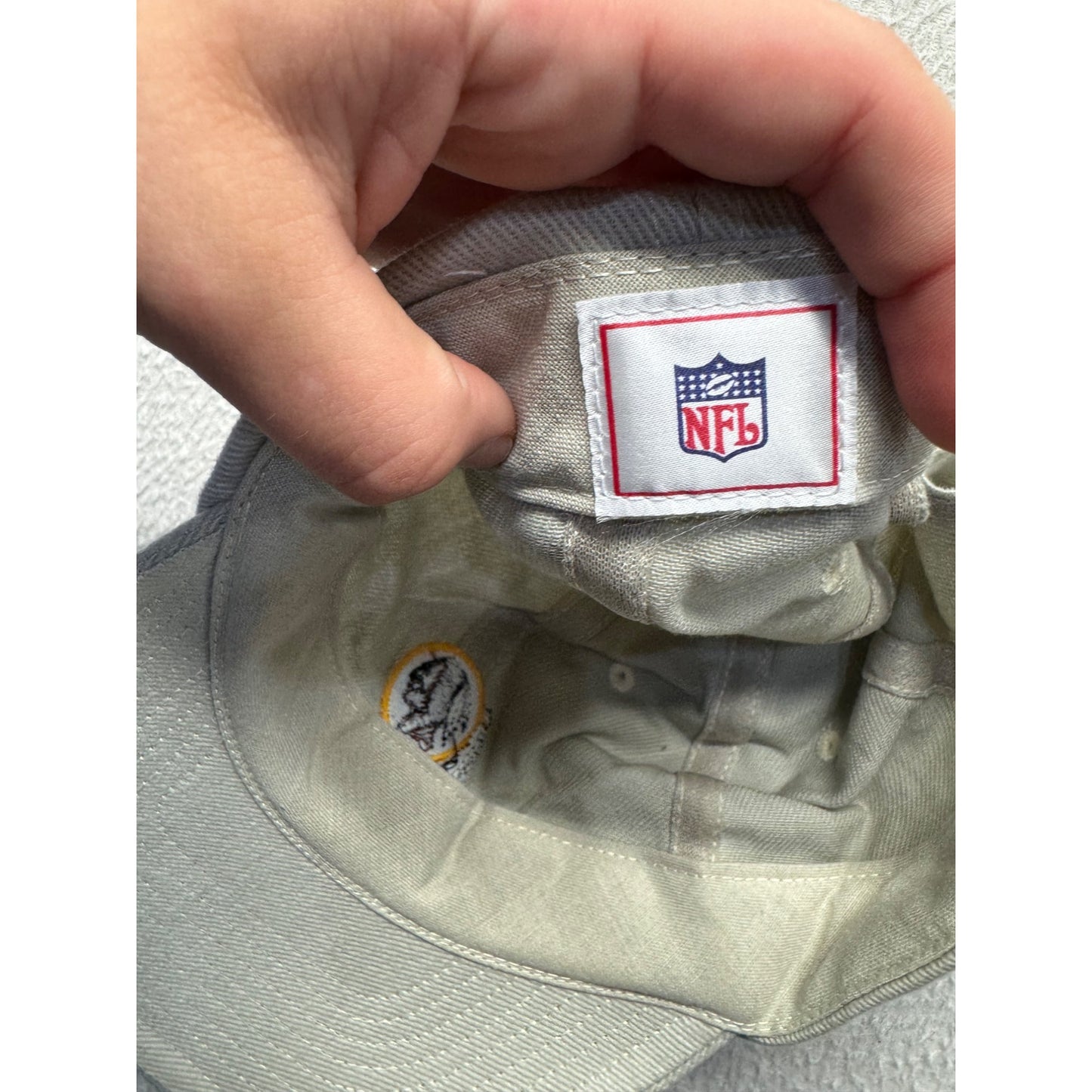 Vintage Washington Redskins Gray NFL Adjustable Baseball Cap Logo #9684