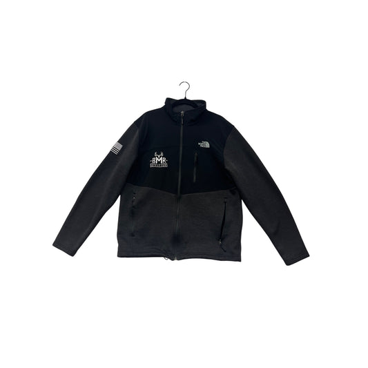 The North Face Mens Large BMR Outfitters Full-Zip Jacket Black & Gray #6954