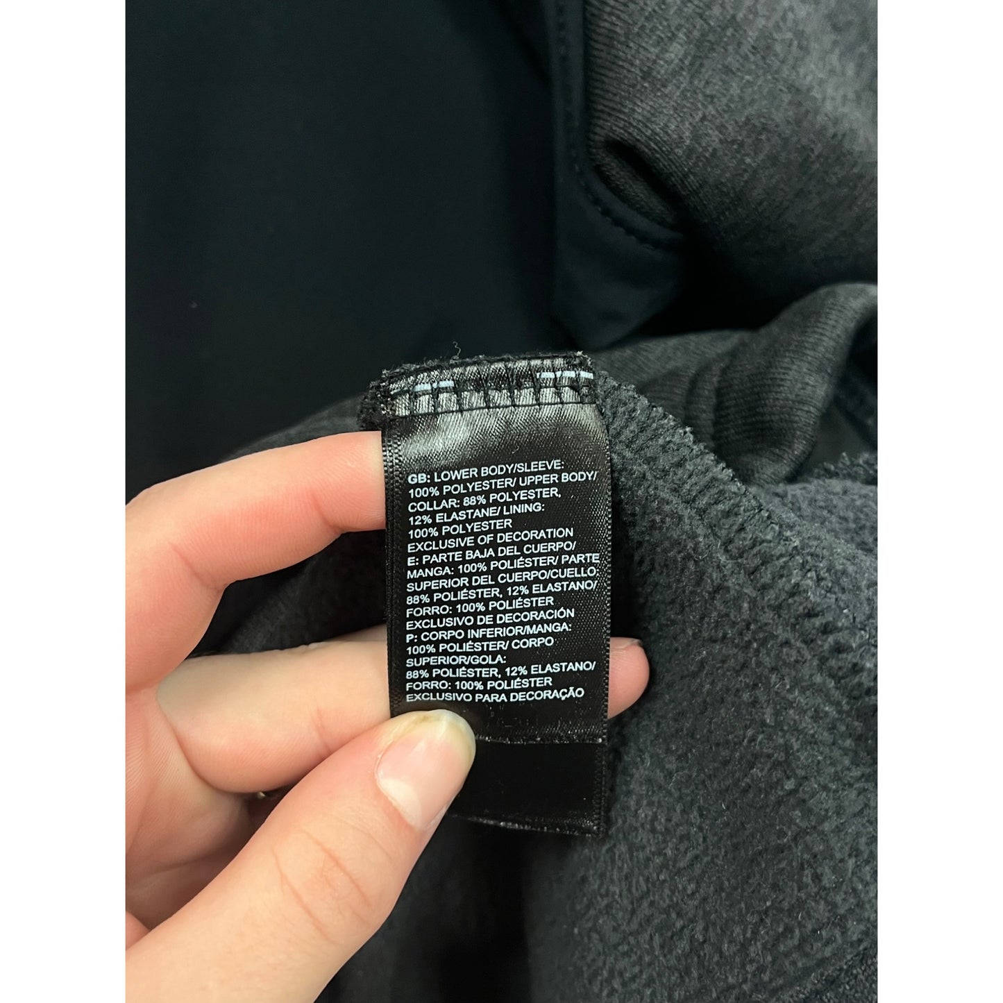 The North Face Mens Large BMR Outfitters Full-Zip Jacket Black & Gray #6954