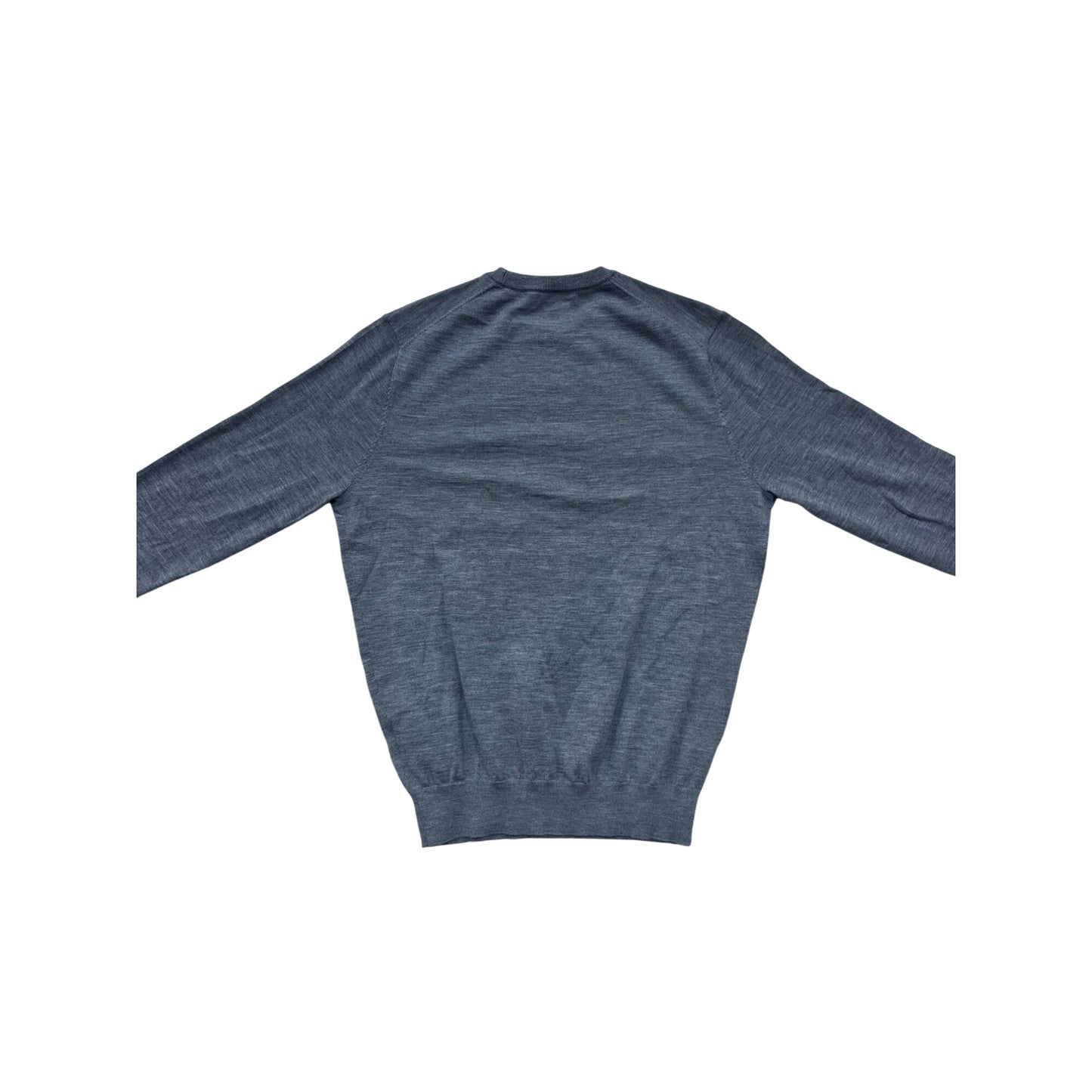 Suitsupply Grey Merino Wool Crewneck Sweater Size L #8326