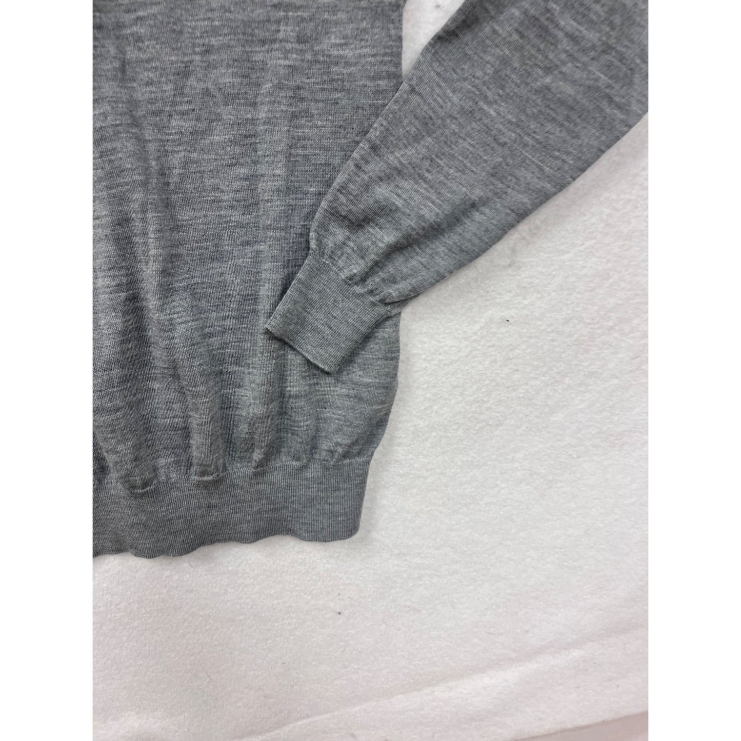 Suitsupply Grey Merino Wool Crewneck Sweater Size L #8326