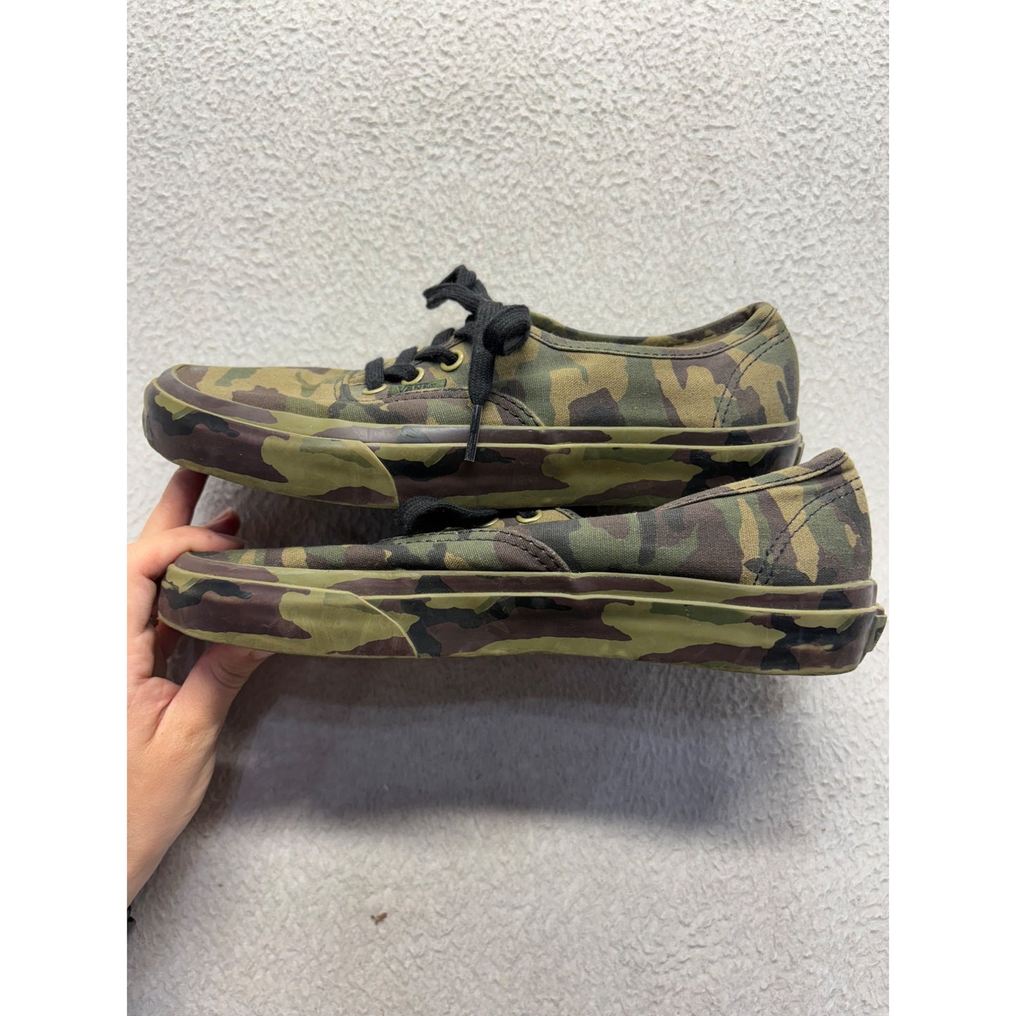 Vans Camouflage Lace-Up Shoes Canvas Casual Sneakers #358B