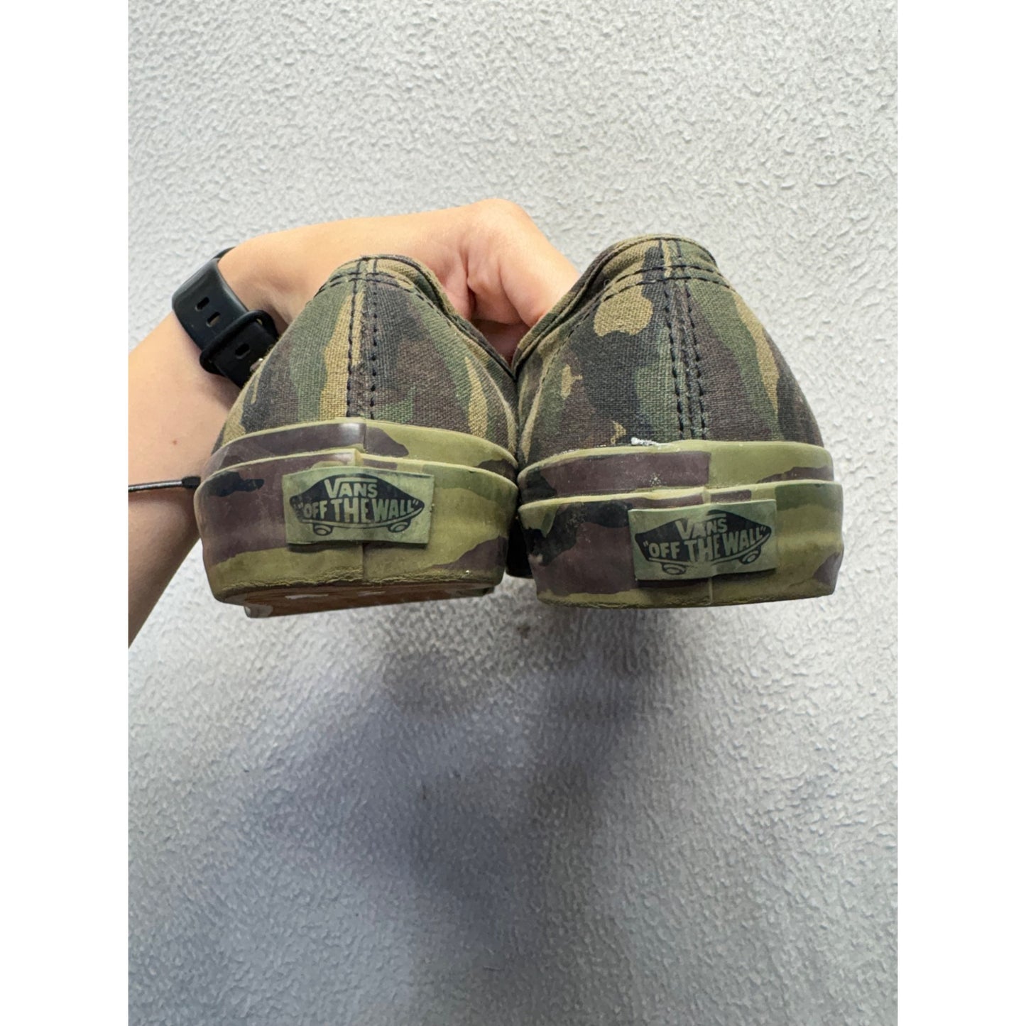 Vans Camouflage Lace-Up Shoes Canvas Casual Sneakers #358B