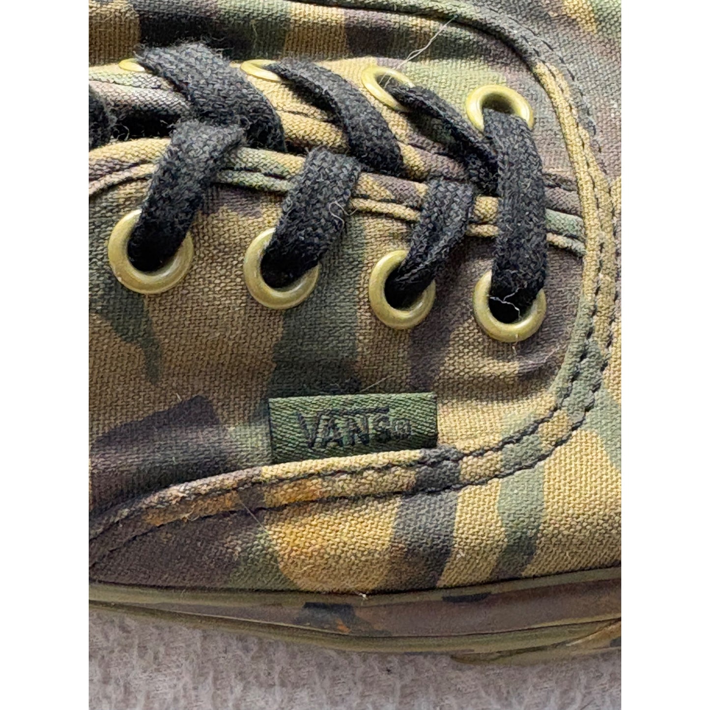 Vans Camouflage Lace-Up Shoes Canvas Casual Sneakers #358B