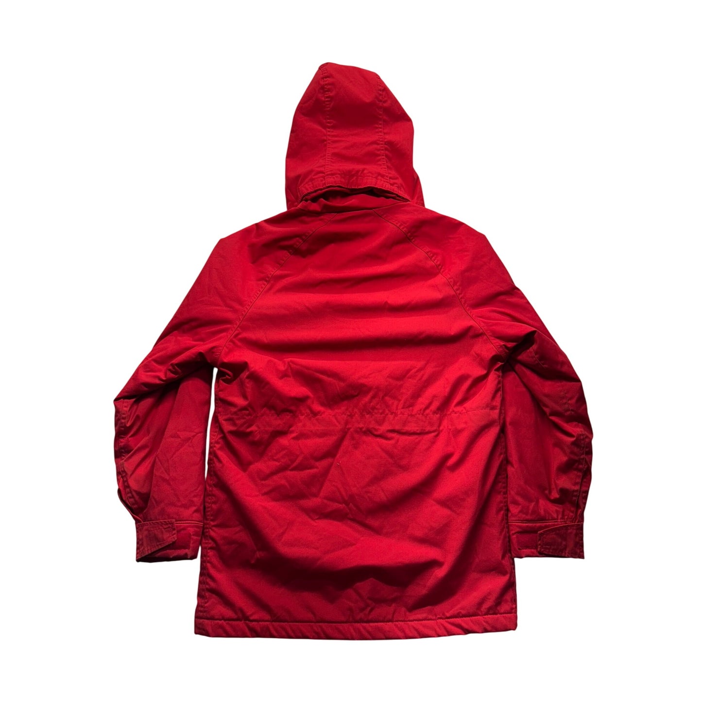 Vintage Woolrich Mens Red Hooded Parka Jacket Size M 9491