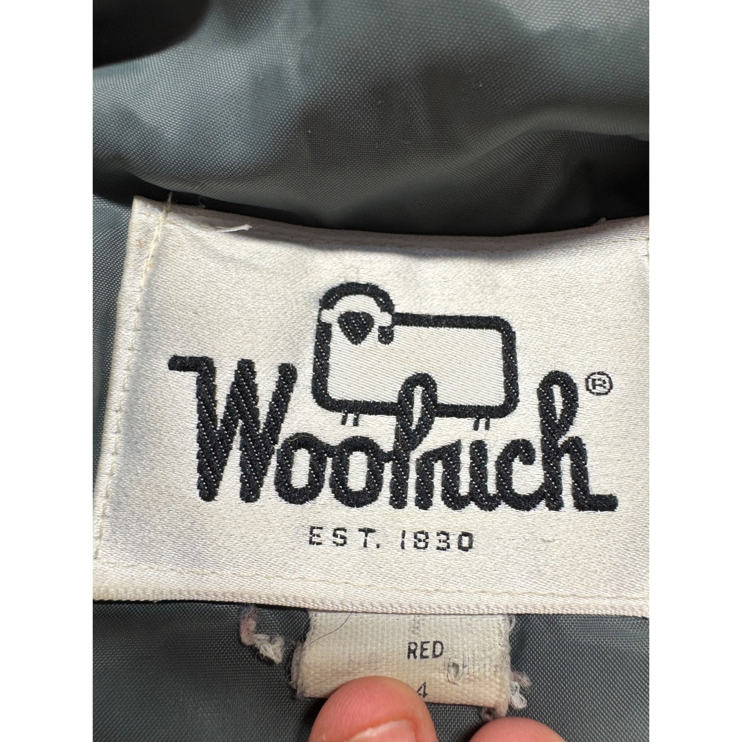 Vintage Woolrich Mens Red Hooded Parka Jacket Size M 9491