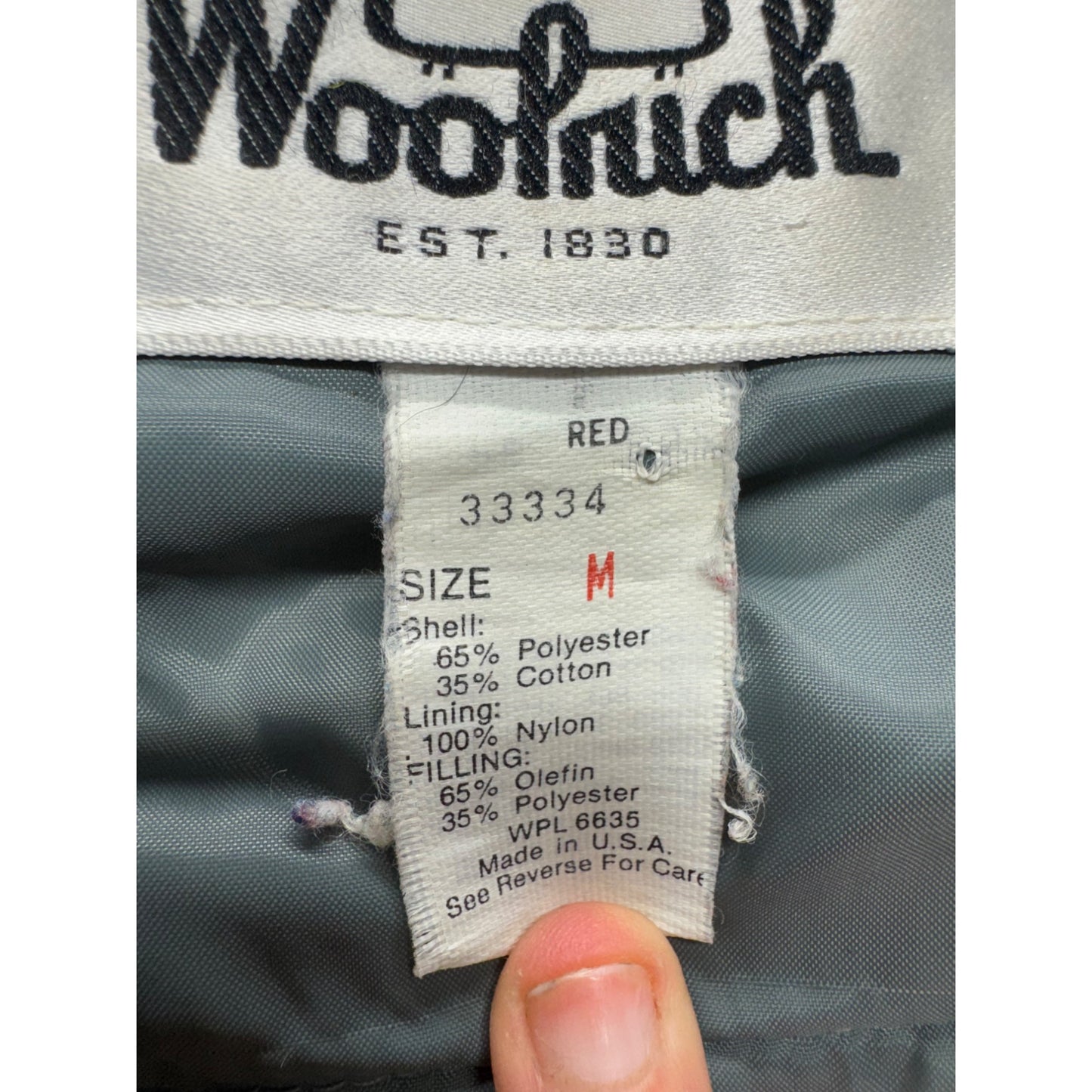 Vintage Woolrich Mens Red Hooded Parka Jacket Size M 9491