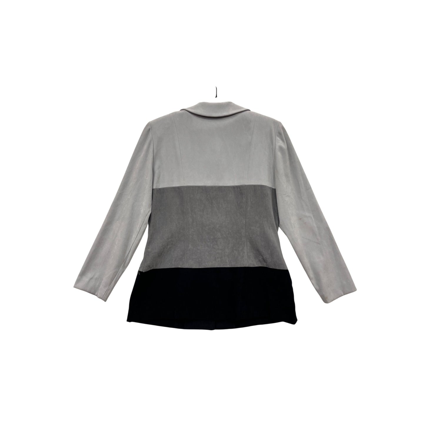 Positive Attitude Color Block Button-Up Jacket #8654