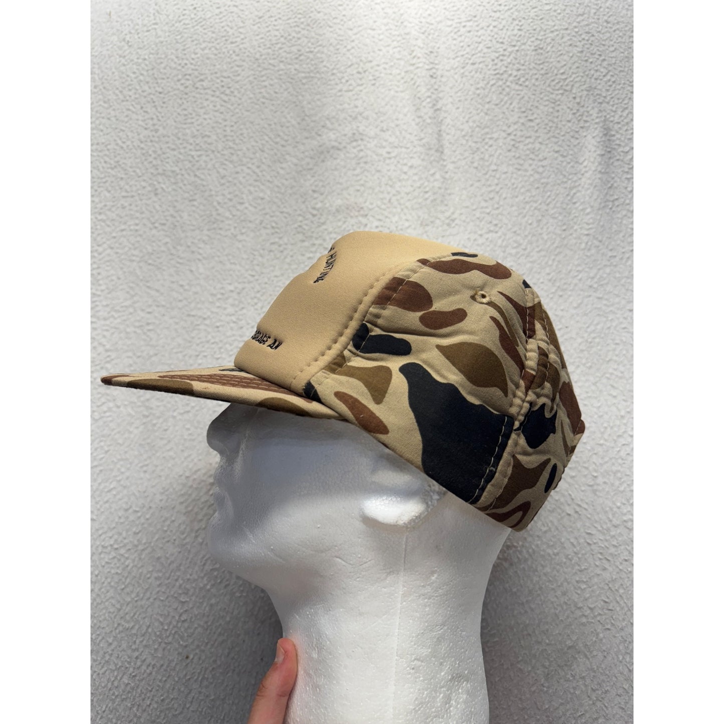 Alaska Trophy Hunting Snapback Hat Camo Deer Embroidery Vintage Designer #9859