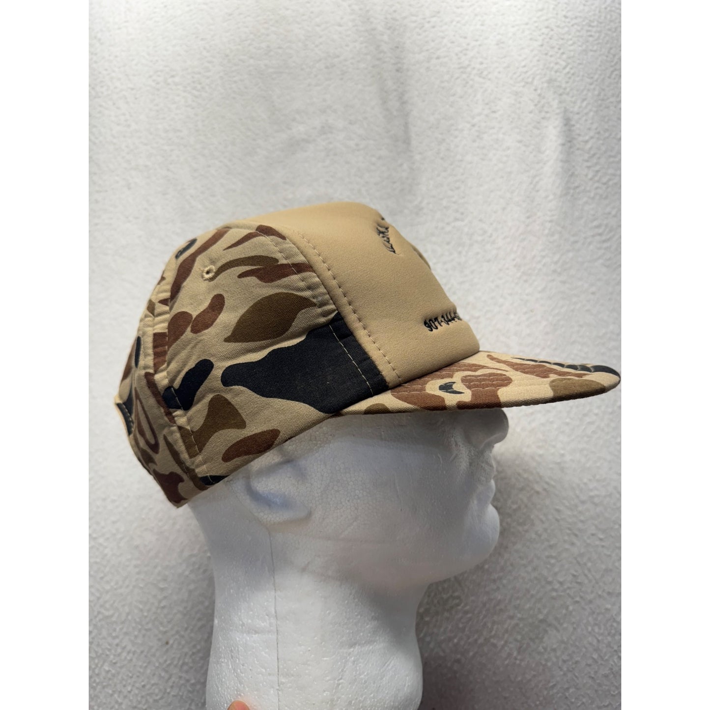 Alaska Trophy Hunting Snapback Hat Camo Deer Embroidery Vintage Designer #9859