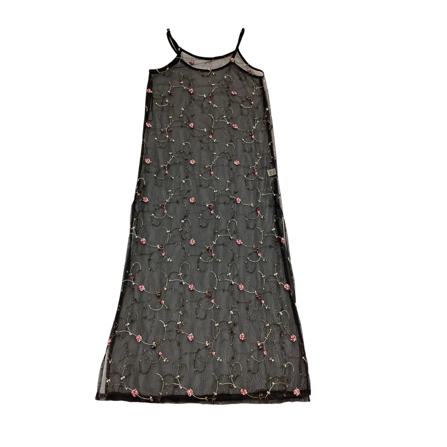 Black Foral Mesh Dress