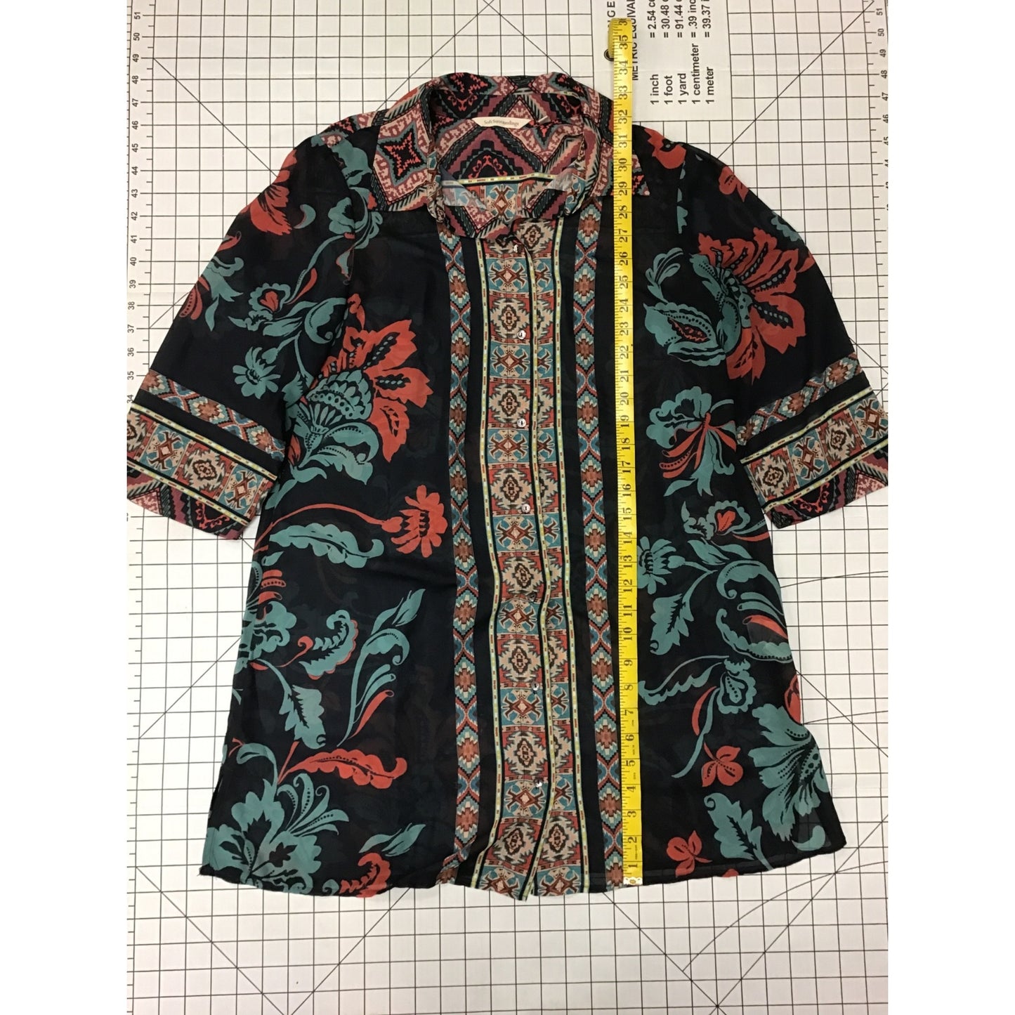 Women’s Tribal Print Button Up