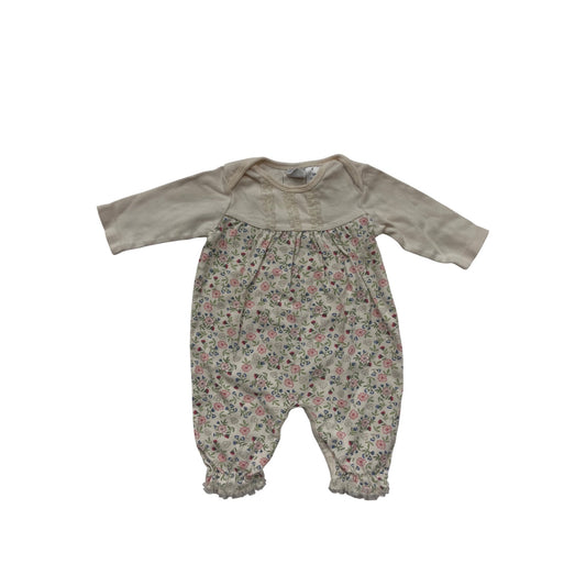 Floral Baby Bodysuit 6M By Cherokee Baby #6543