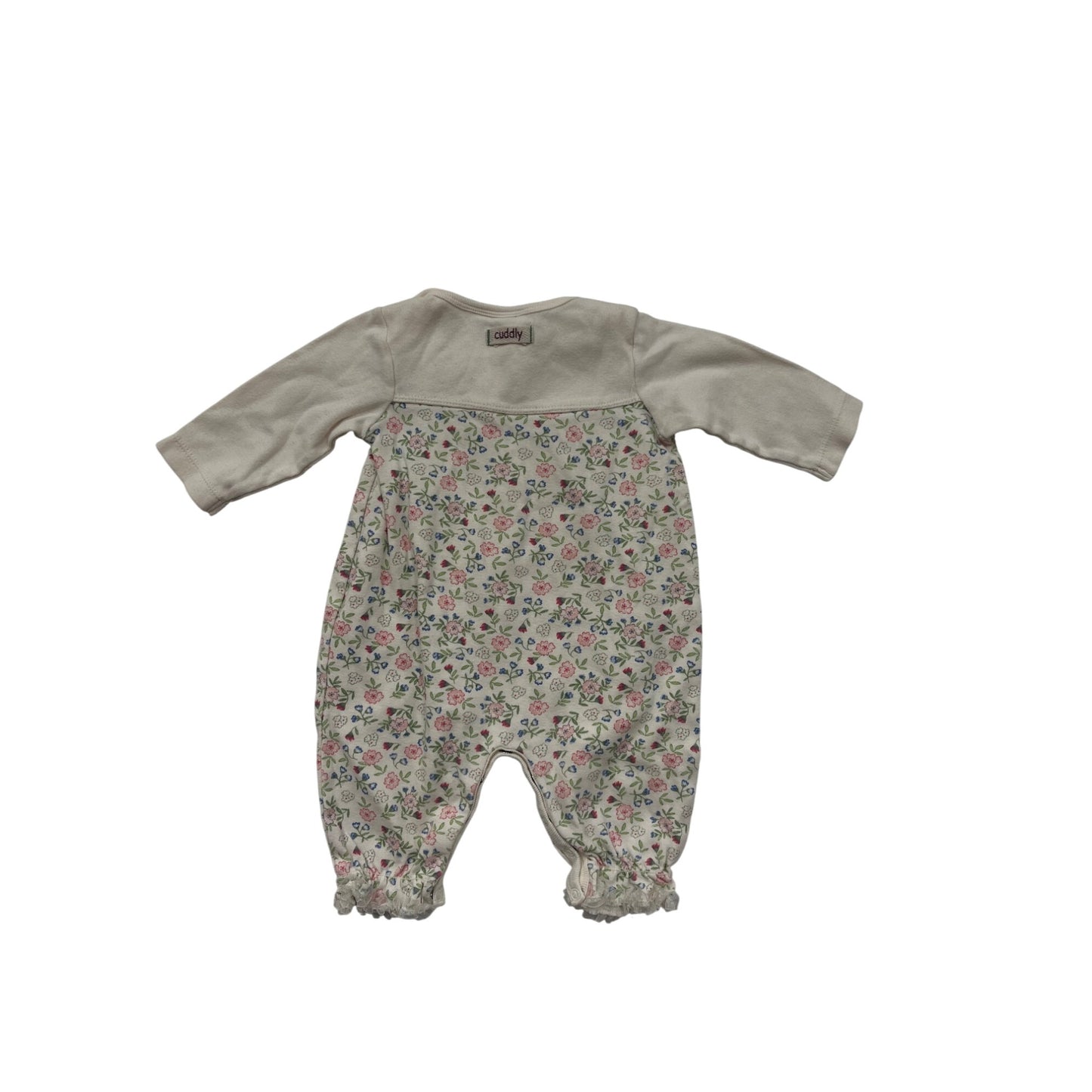 Floral Baby Bodysuit 6M By Cherokee Baby #6543