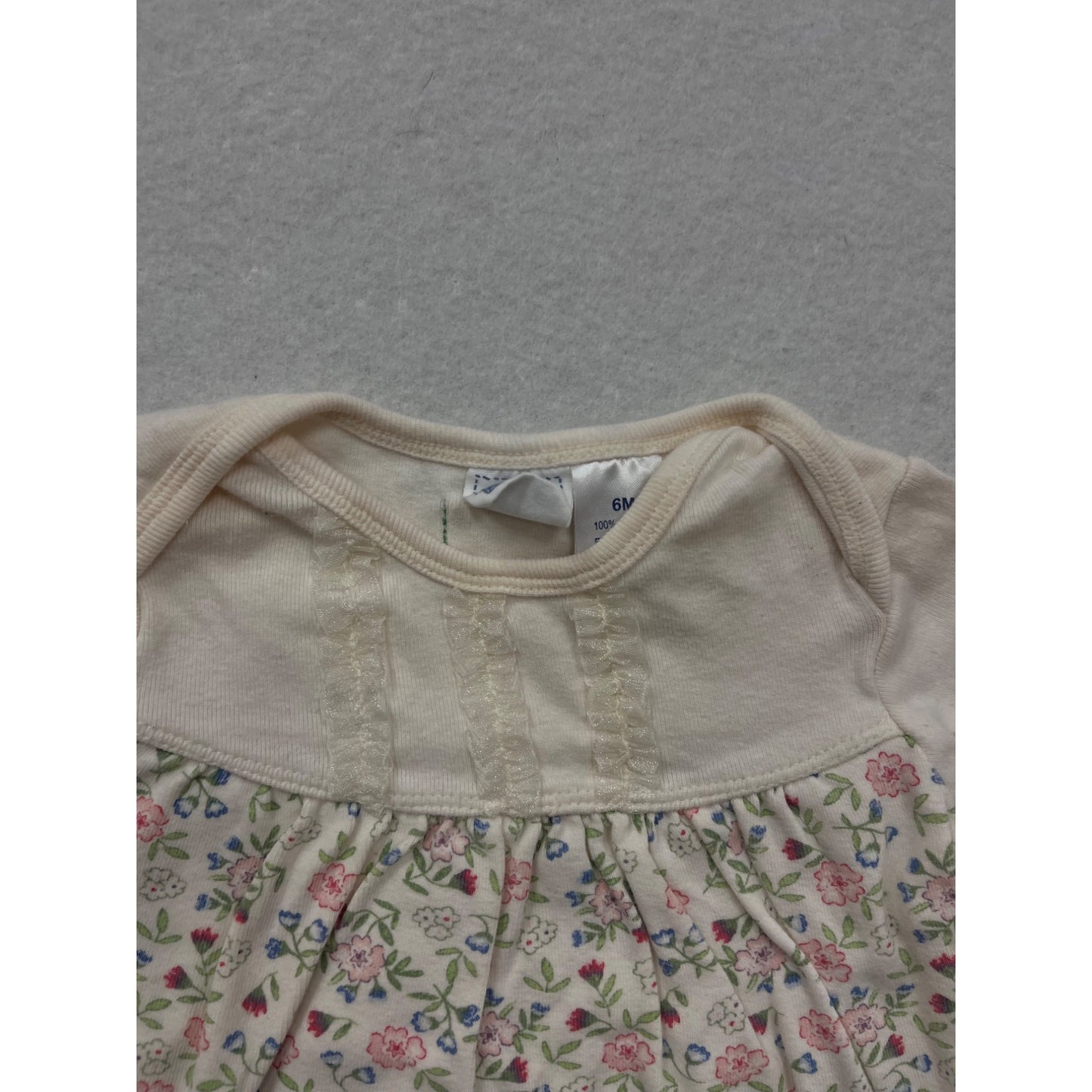 Floral Baby Bodysuit 6M By Cherokee Baby #6543
