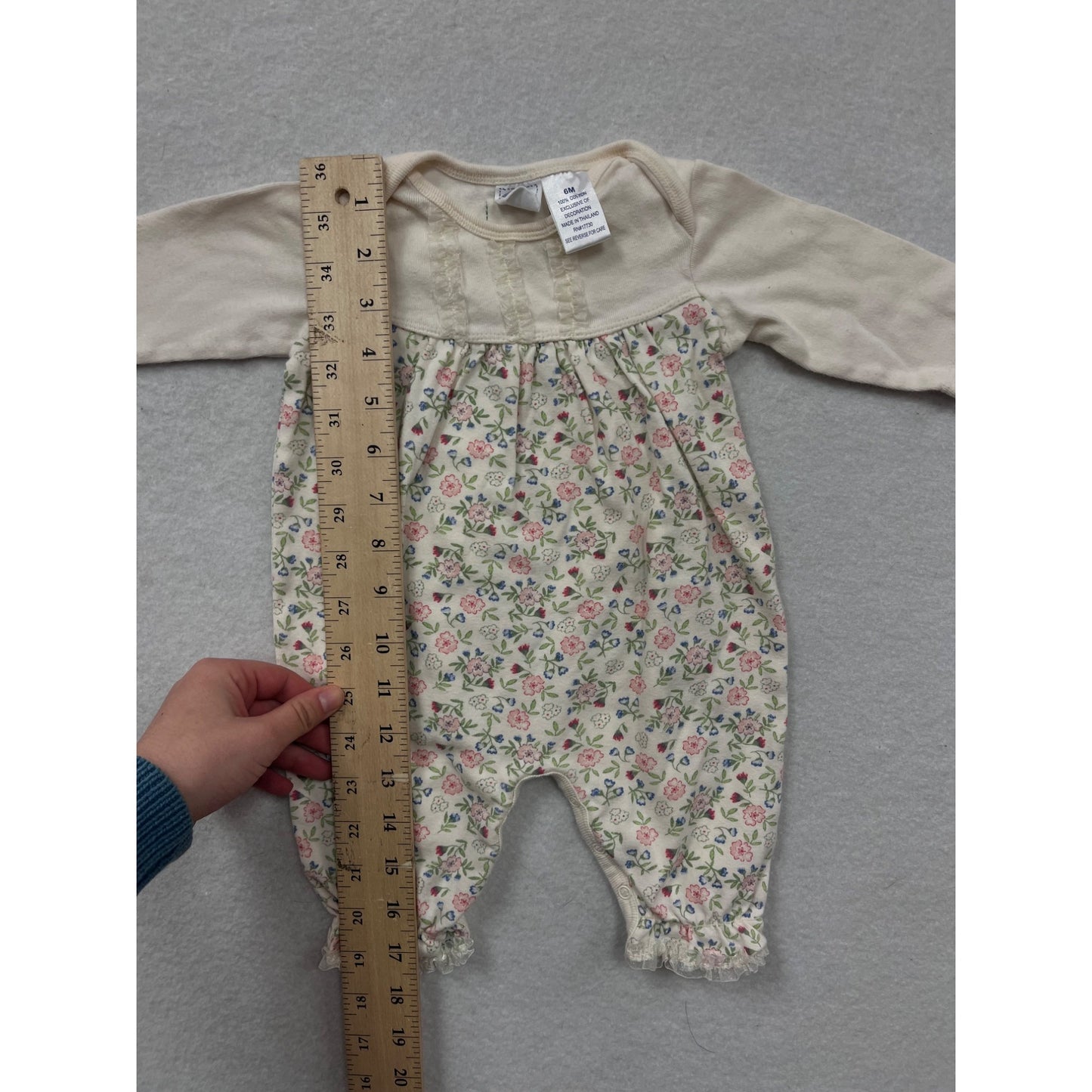 Floral Baby Bodysuit 6M By Cherokee Baby #6543