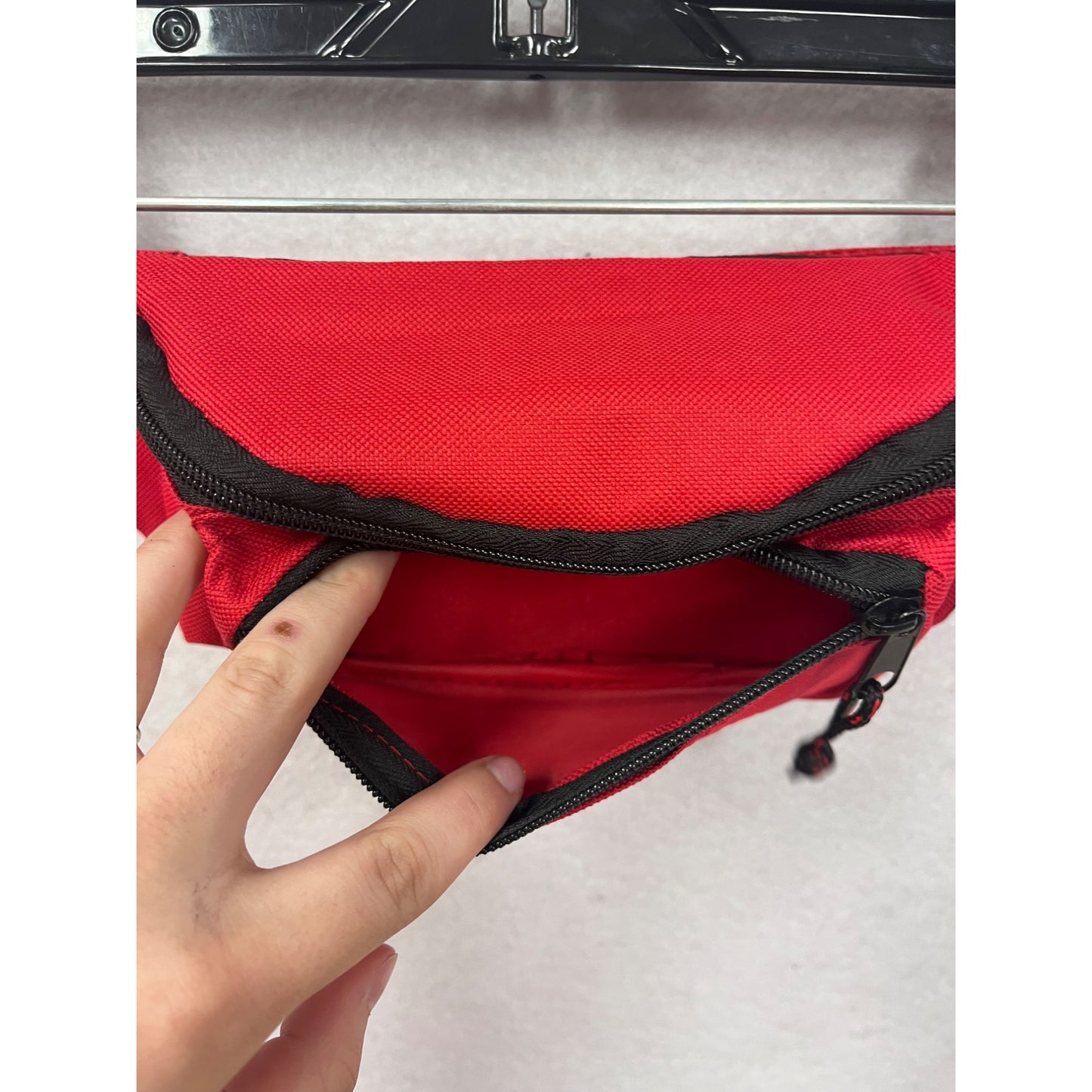Guard Red Fanny Pack With Adjustable Strap & Zippered Pockets #8536
