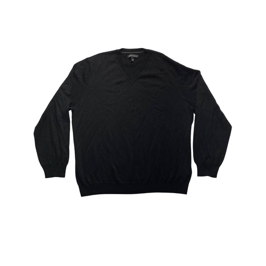 Kenneth Roberts Platinum V-Neck Sweater XL 100% Merino Wool #7192