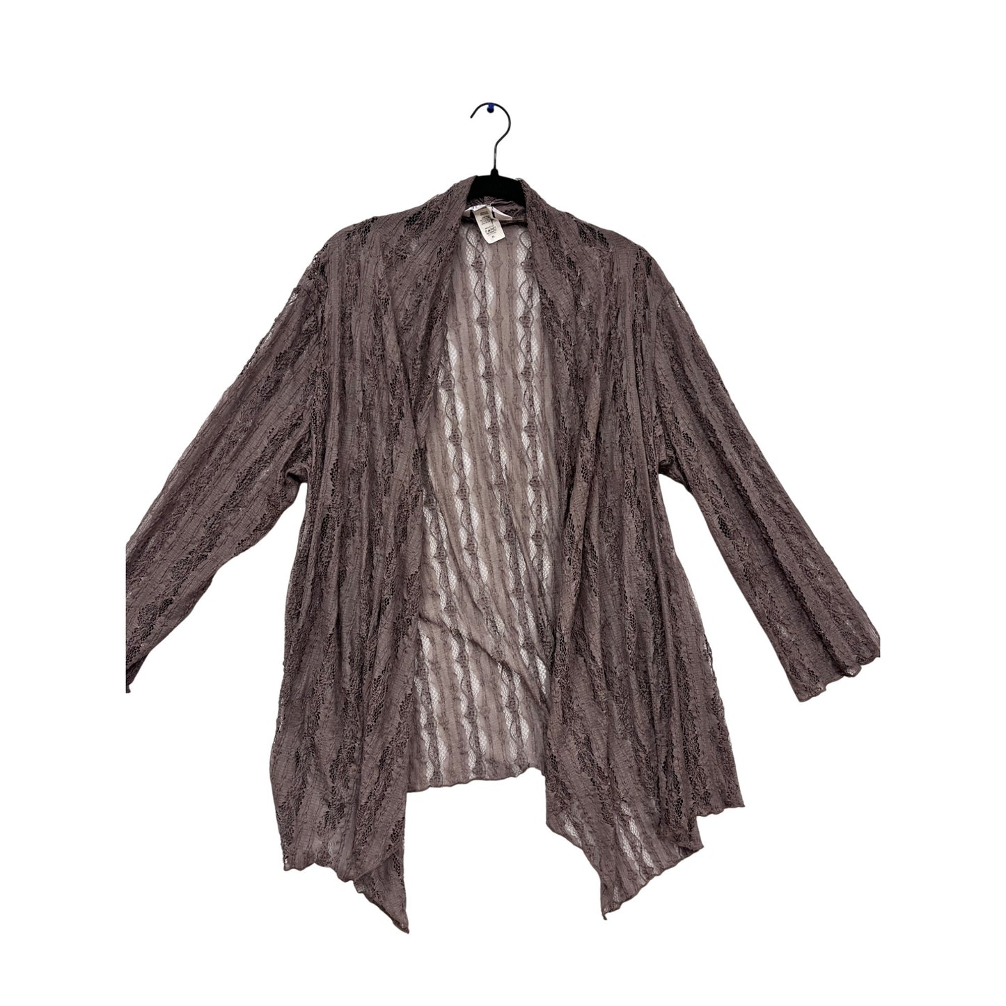 Karen Hart Lace Cardigan Open Front XL #496A